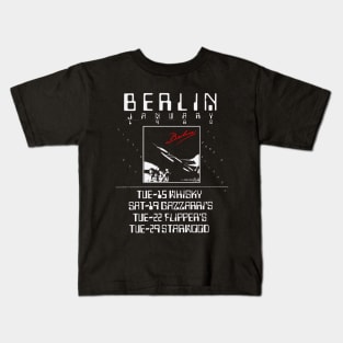 Berlin 1980 New Wave concert Flier Kids T-Shirt